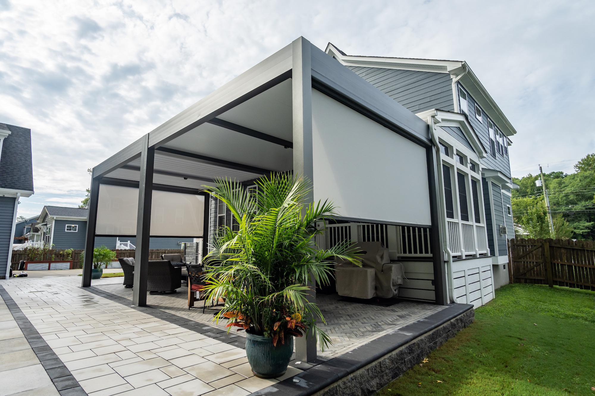 Outdoor shading for a Malaysia home